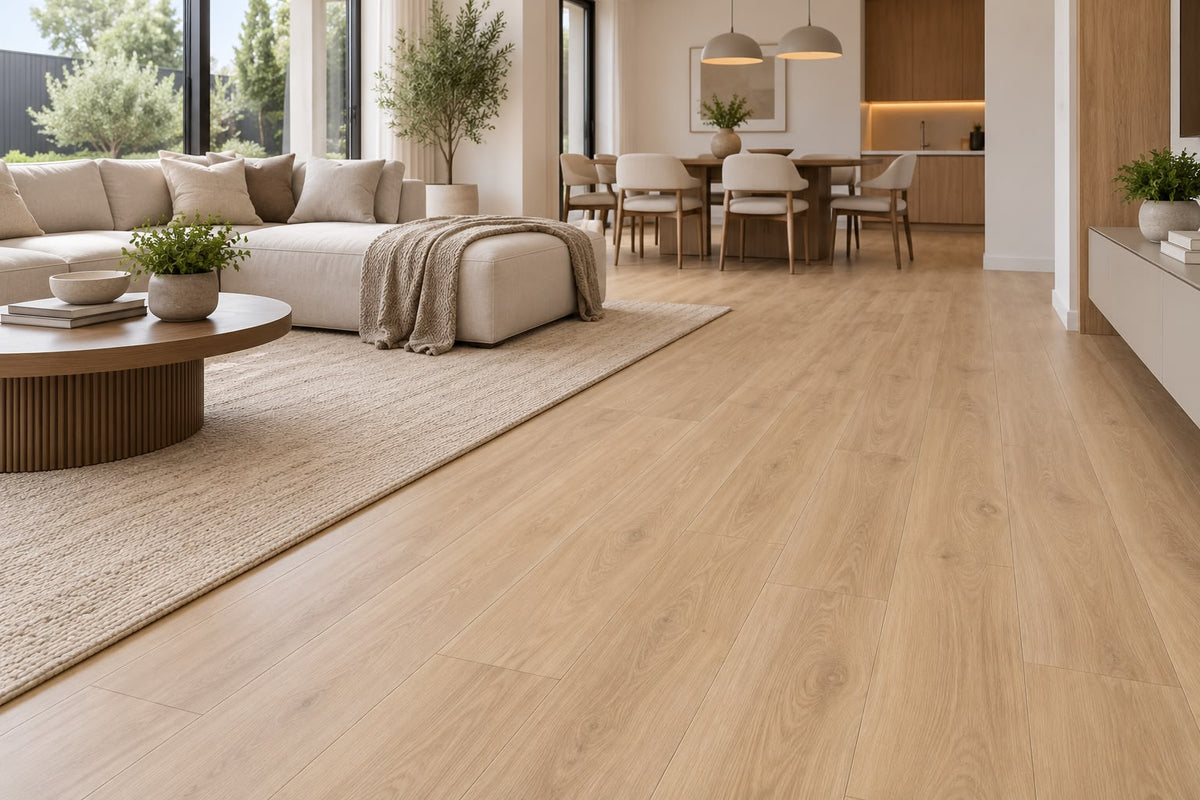 Piso Vinilico Spc Miel Natural 19x122