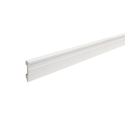 Guardapolvo Line Blanco Mate 70 mm x 15 mm x 2,5 m