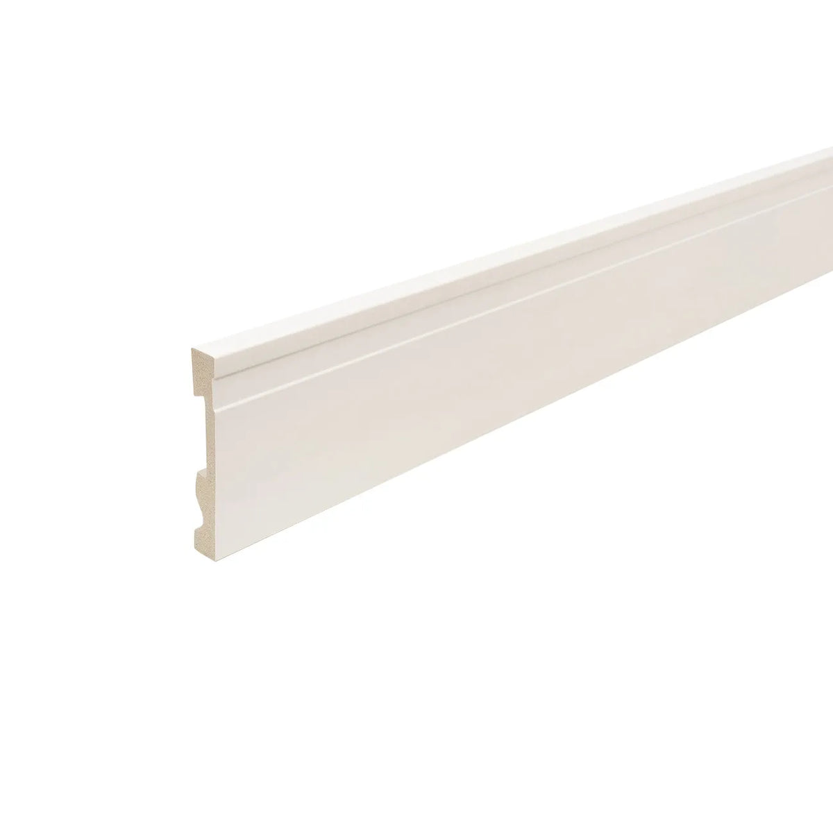 Guardapolvo Extra Line Blanco Mate 100 mm x 15 mm x 2,4 m