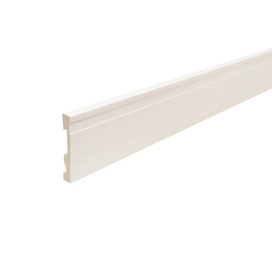 Guardapolvo Extra Line Blanco Mate 100 mm x 15 mm x 2,4 m