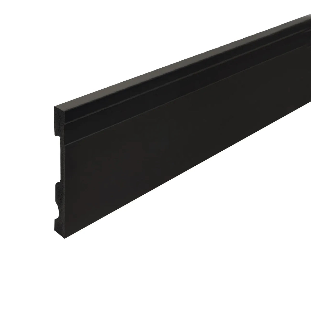 Guardapolvo Extra Line Negro Mate 100 mm x 15 mm x 2,4 m