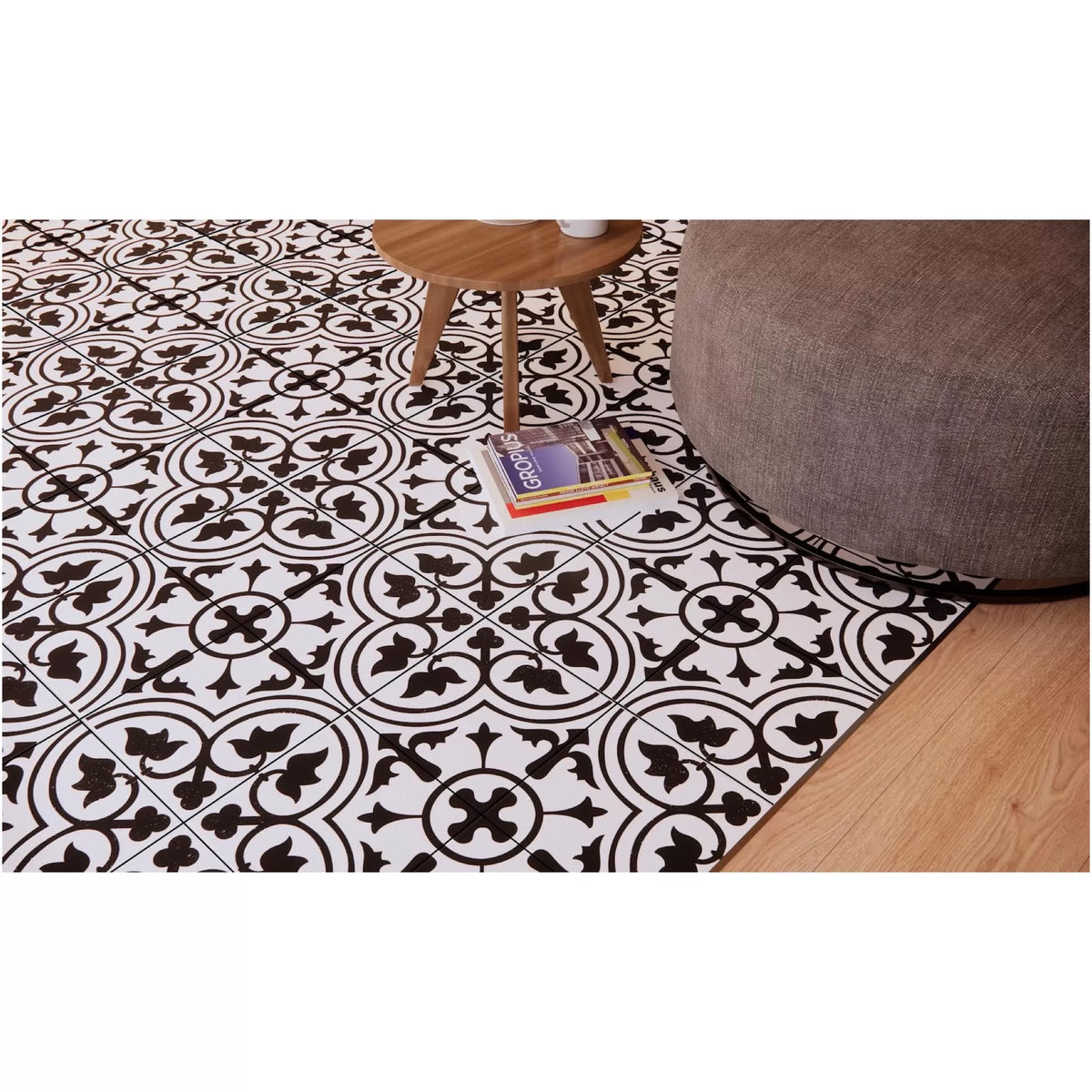 Porcelanato Dover Black 45x45