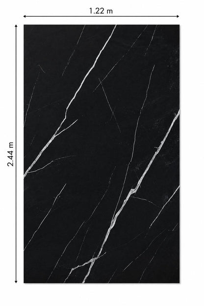 Lamina Decorativa SPC Black Mármol