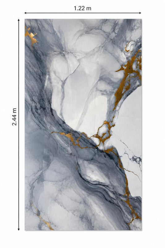 Lamina Decorativa SPC Blue Mármol