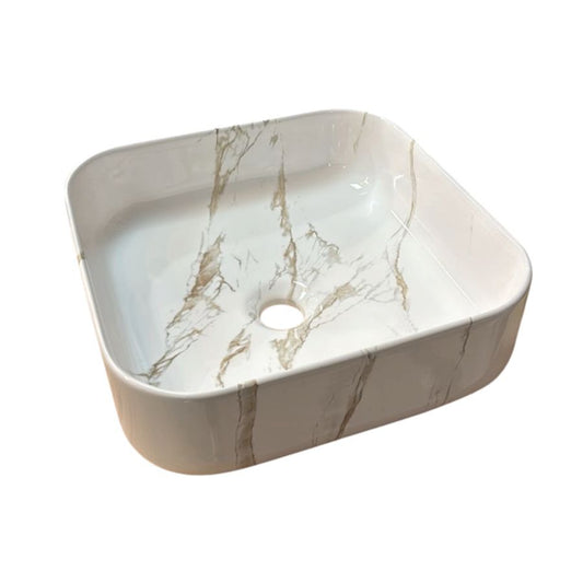 Lavamanos de Sobreponer Calacatta Essence 390x390x150 mm