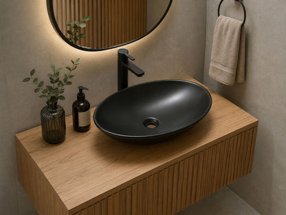 Lavamanos de Sobreponer Aura Black 510x360x100mm