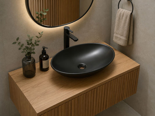 Lavamanos de Sobreponer Aura Black 510x360x100mm