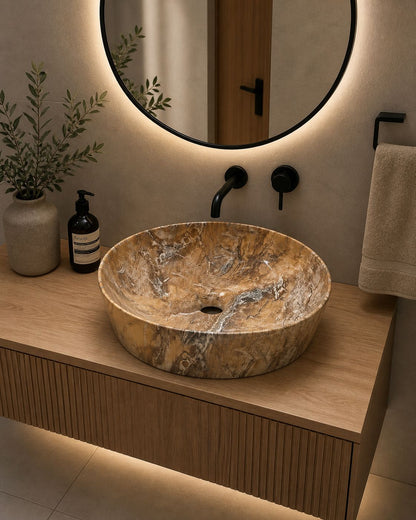 Lavamanos de Sobreponer Rovere Gold 420x420x140mm