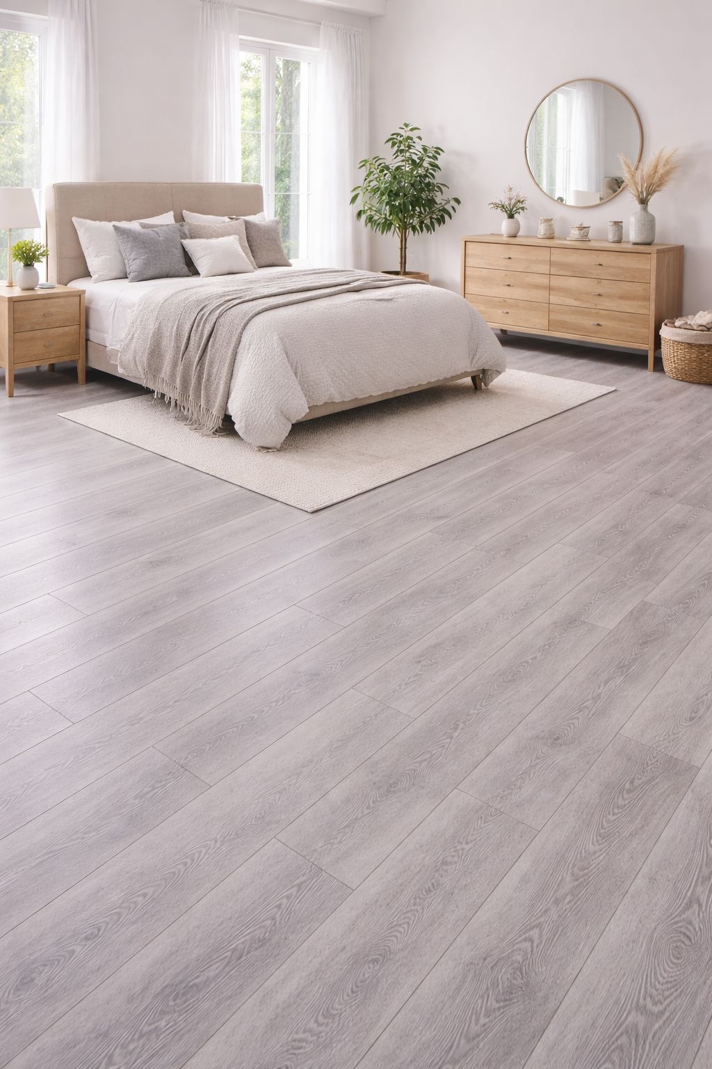 Piso Fotolaminado Perla Grey 20x1.22