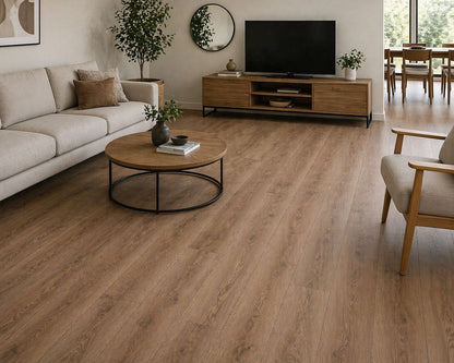 Piso Vinilico Spc Marrón 18x1.22
