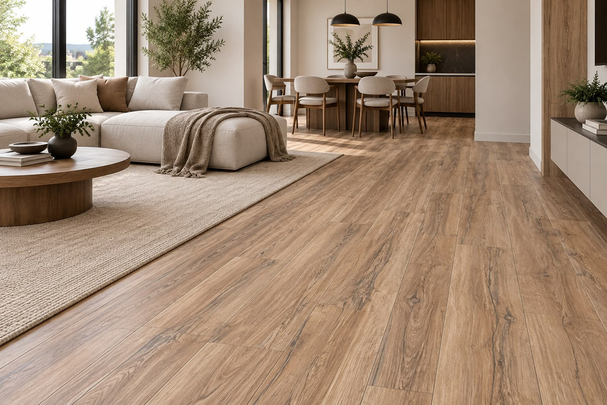 Piso Vinilico Spc Roble Terra 19x122