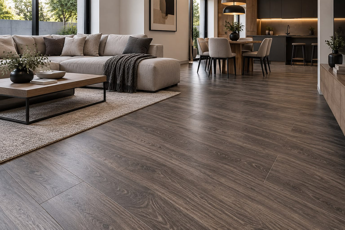 Porcelanato Tipo Madera Serie Atlas Moka 15x90