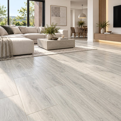 Porcelanato Tipo Madera Oak Silver 15x90