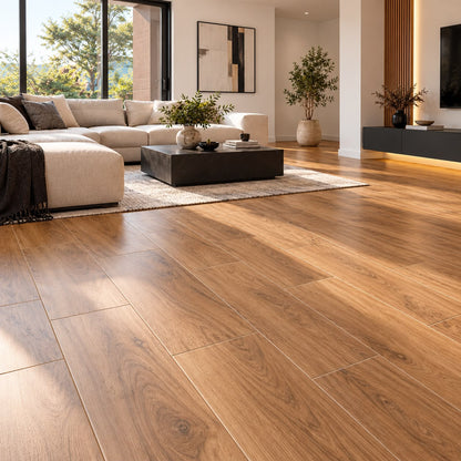 Porcelanato Tipo Madera Roble Ambar 15x90