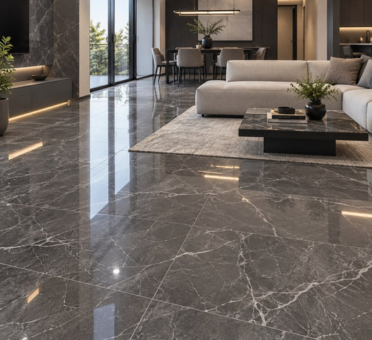 Porcelanato Pulido Obsidian Grey 60x60