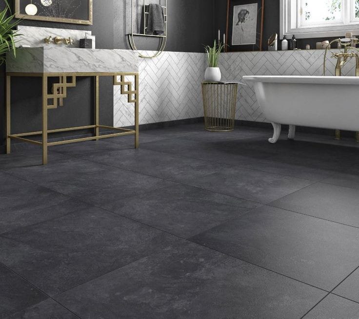 Porcelanato Dark Grey Liso 60x60