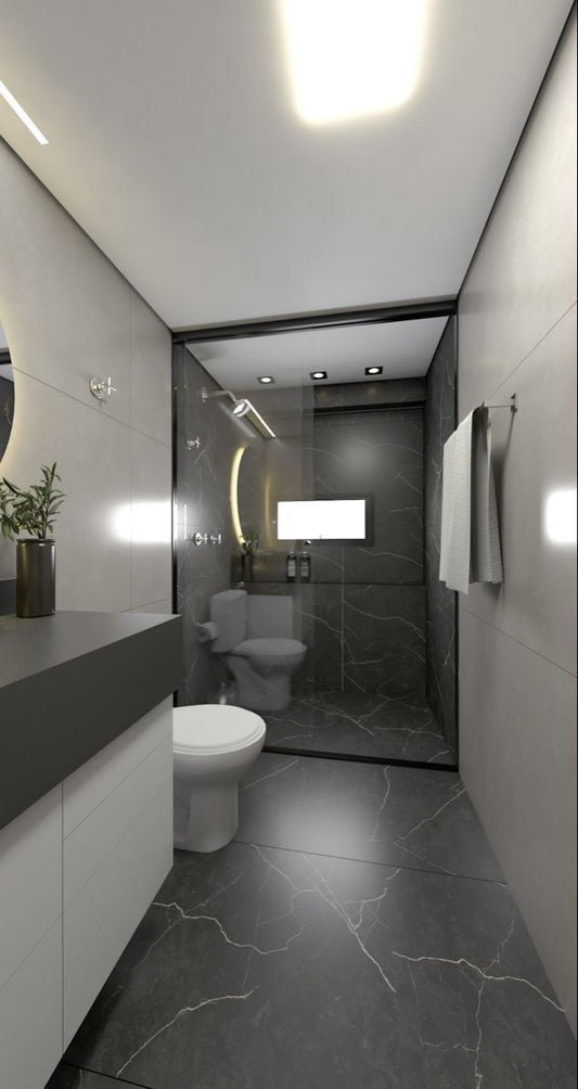 Porcelanato Street Black 45x90