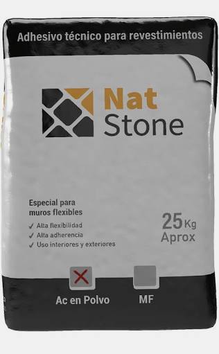 Adhesivo Nat Stone AC en Polvo 25Kg
