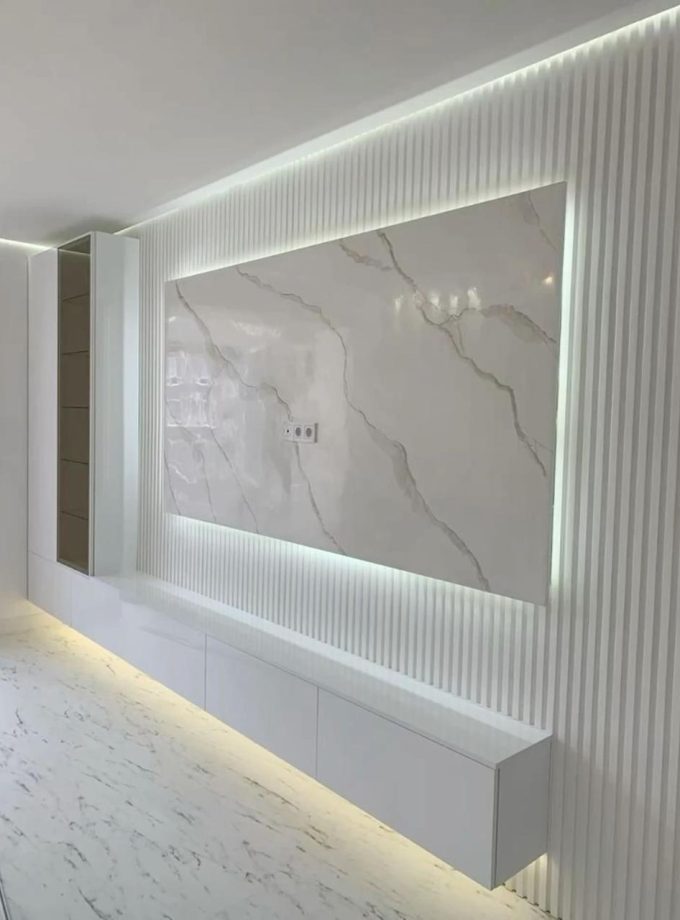 Wall Panel PVC Blanco 150x2400