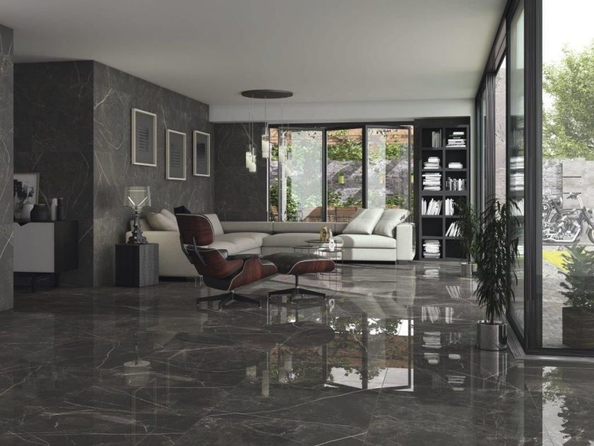 Porcelanato Pulido Grafito 60x60 - Imagen 2