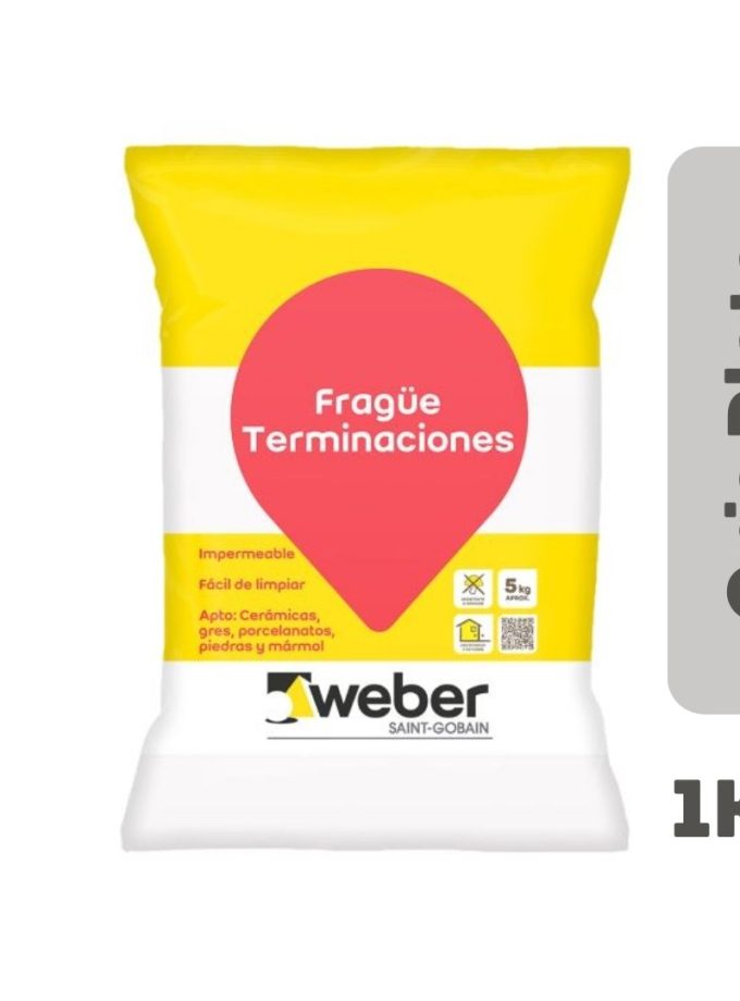 FRAGUE GRIS PLATA 1KG WEBER