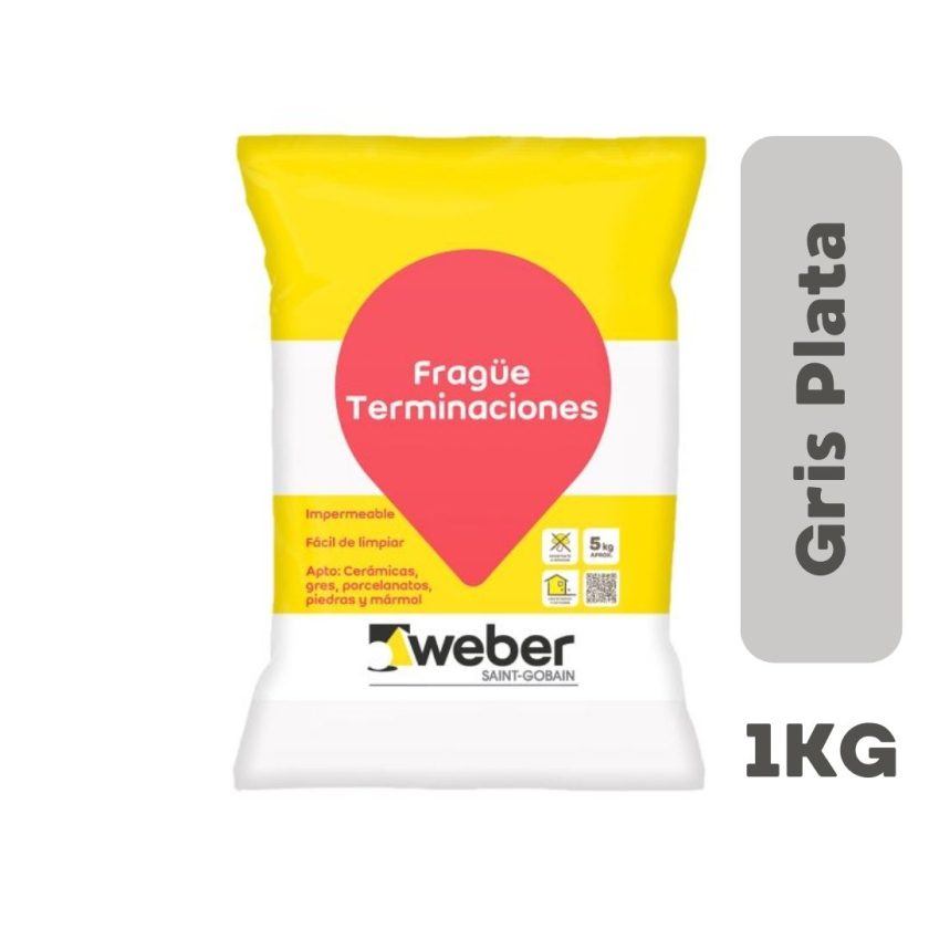 FRAGUE GRIS PLATA 1KG WEBER