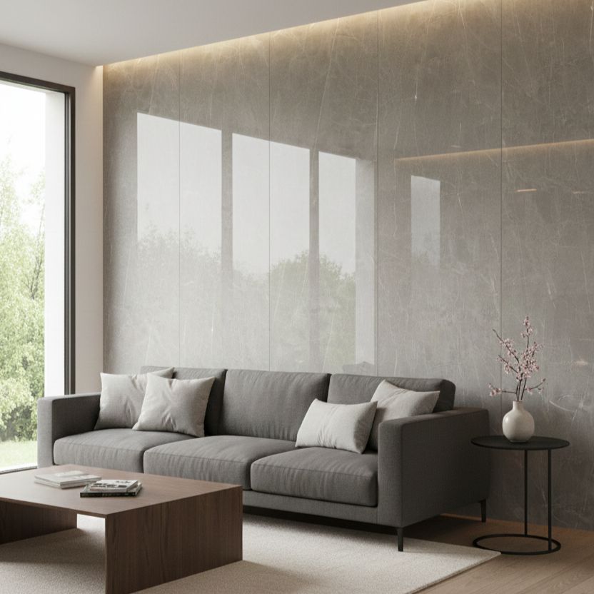 Lámina SPC Gris Mármol 1220x2440 - Imagen 2