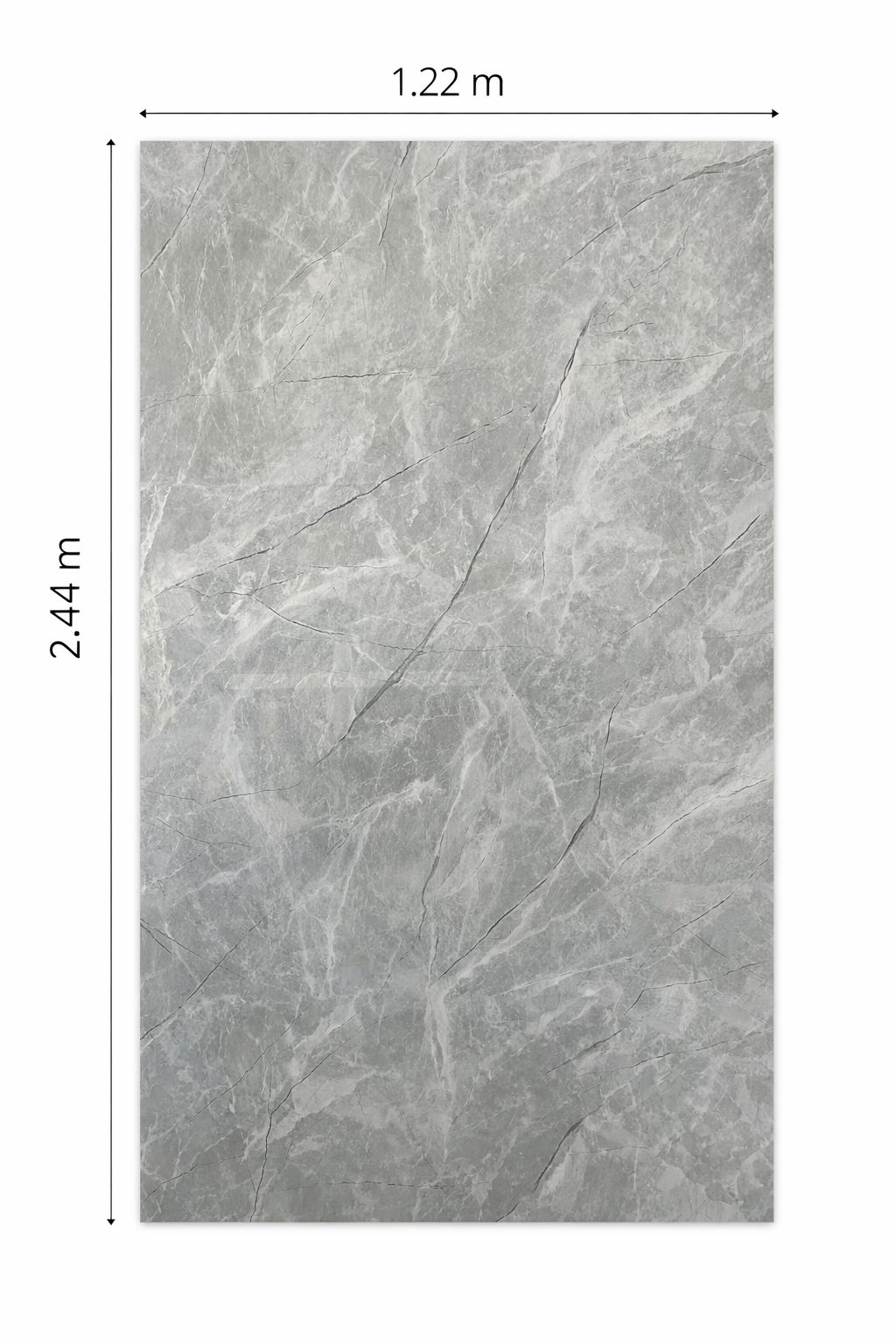 Lámina SPC Mármol Light Grey 1220x2440