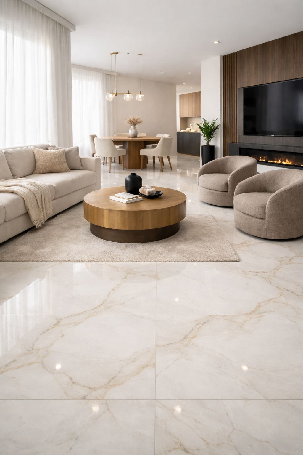 Porcelanato Pietra Bianco Pulido 60x60 - Imagen 2