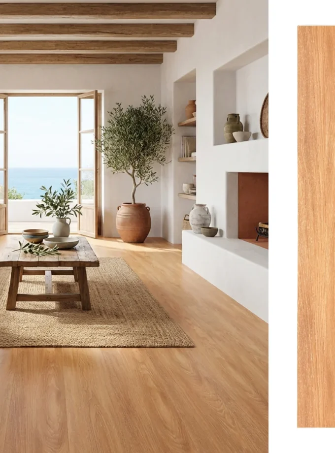 Piso Vinílico SPC 18x122 Wood Honey 5,3mm