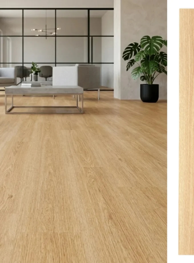 Piso Vinílico SPC 18x122 Wood Natural 5,3mm