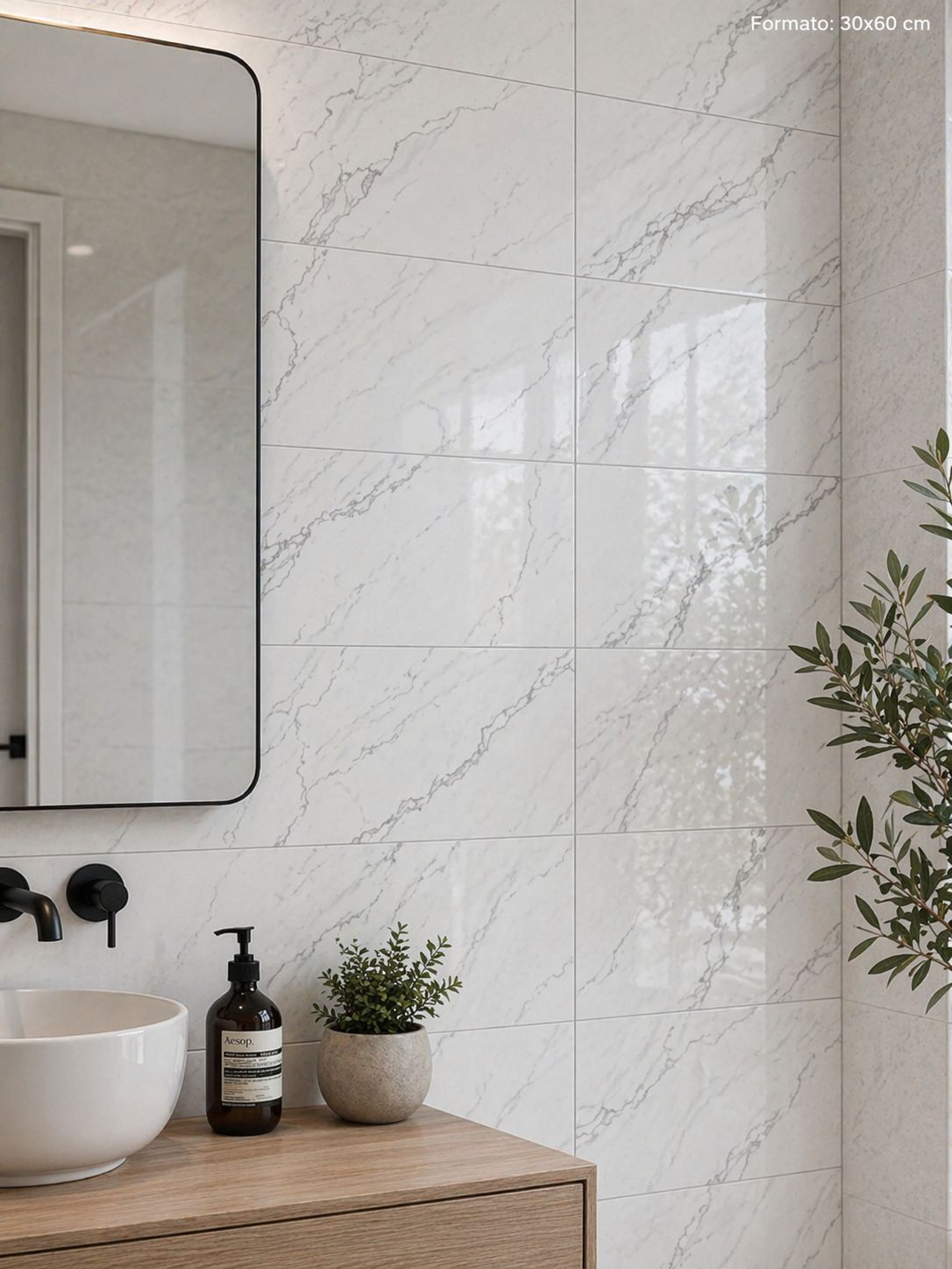 Ceramica Muro Luce Bianco 30x60 - Imagen 2