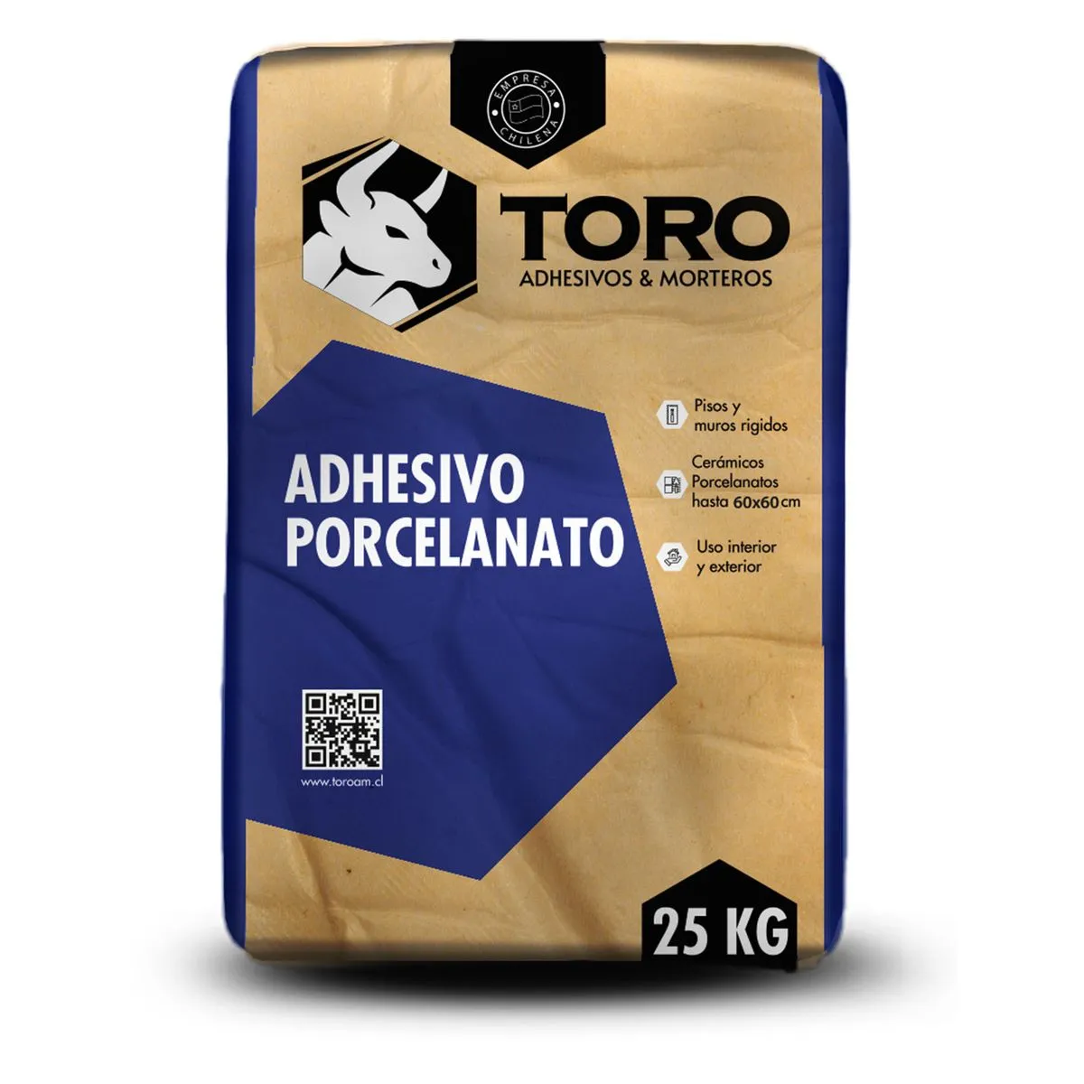 Adhesivo Toro Porcelanato Polvo D.A 25 Kg