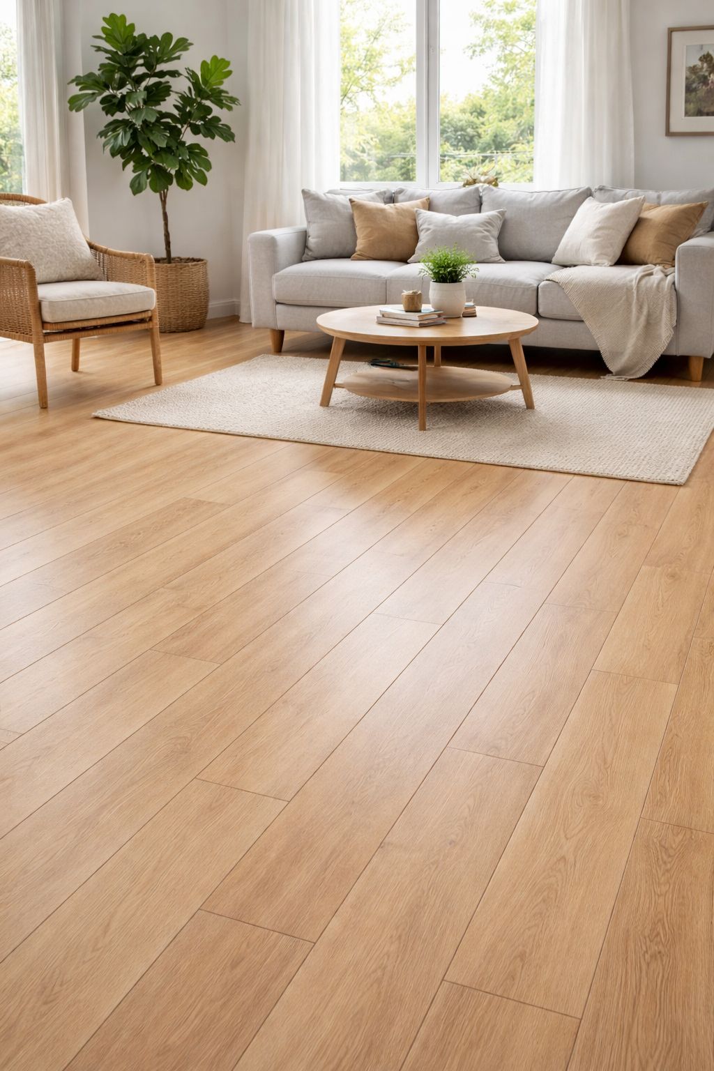 Piso Vinilico Spc Miel Natural 19x122 - Imagen 2