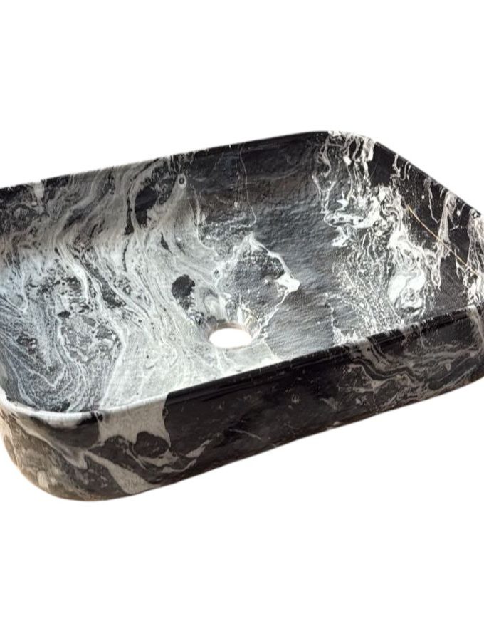 Lavamanos de Sobreponer Nebula Noir 500x400x150mm