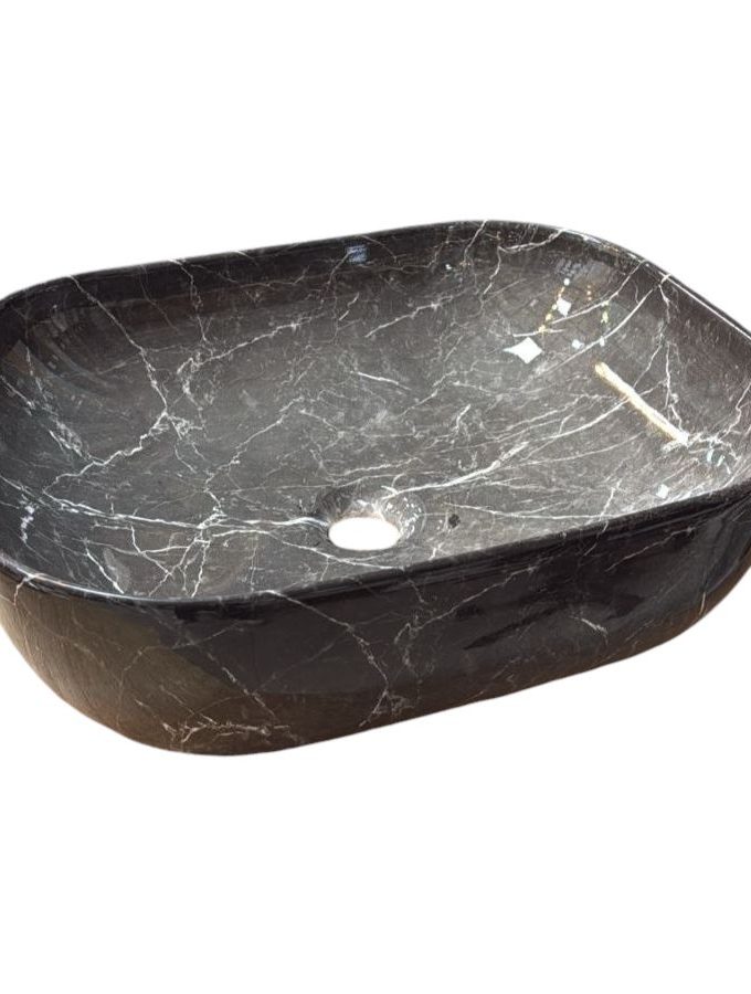 Lavamanos de Sobreponer Nero Lux 500x400x160mm