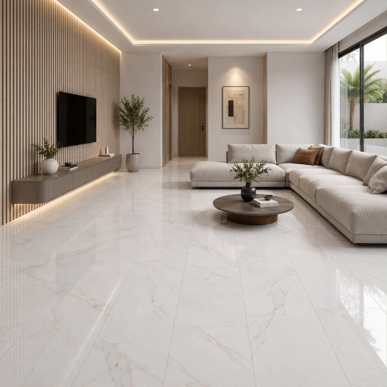 Porcelanato Aurora Gold Pulido 60x120 cm - Imagen 2