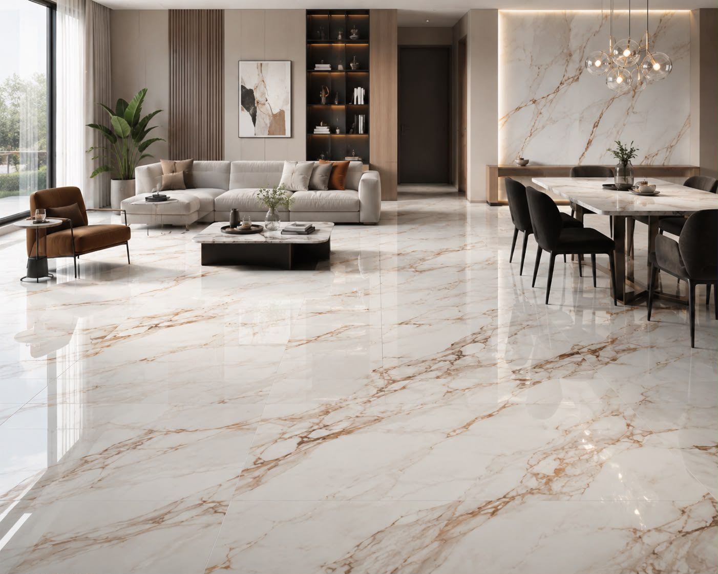 Porcelanato Roma Gold Pulido 60x120 cm - Imagen 2